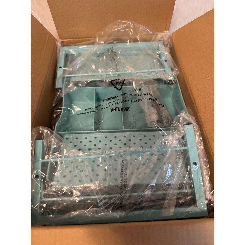 Computer Monitor Stand Riser FE OS-2 Ventilated Metal Desk Riser Teal 15x11 - Picture 2 of 9